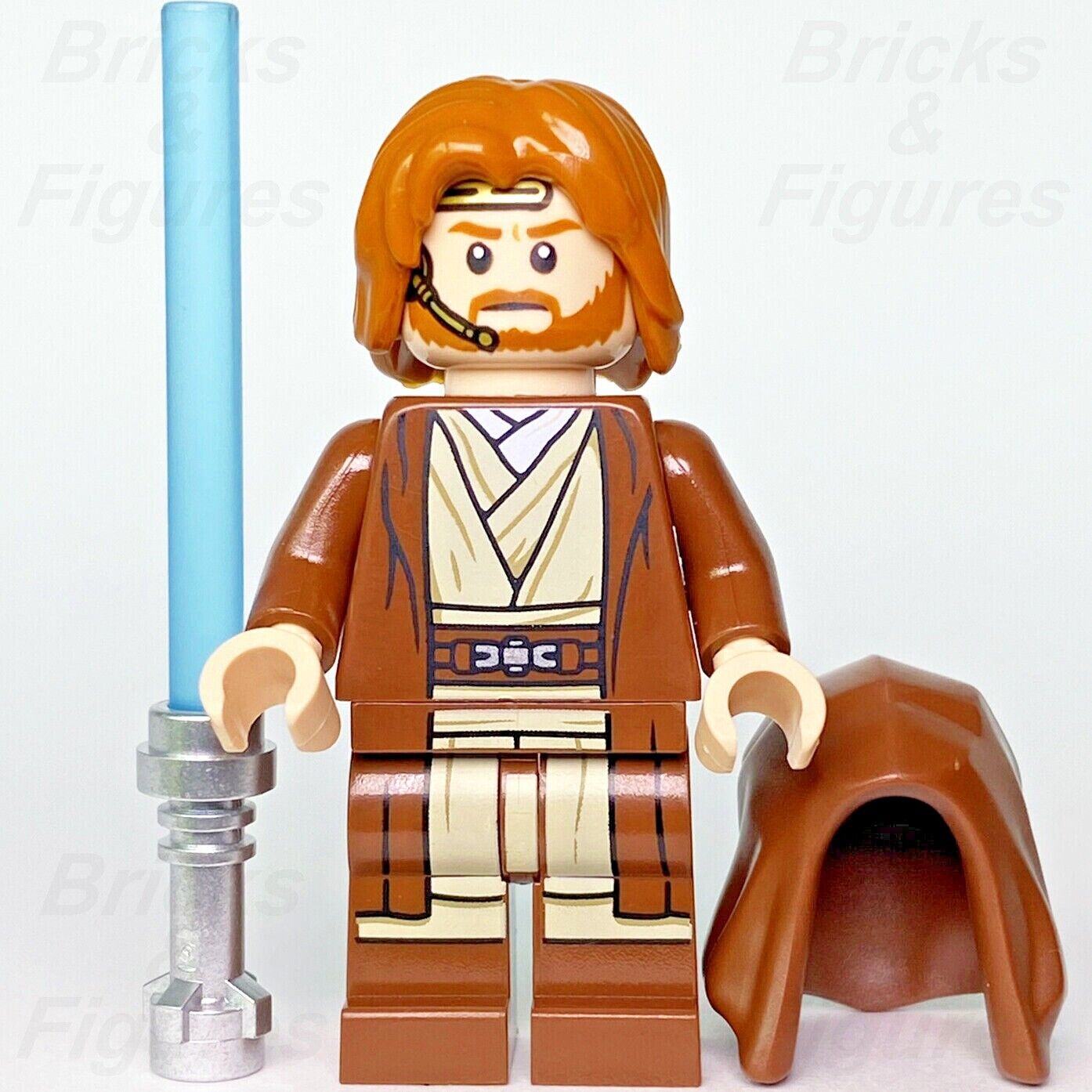 Star Wars LEGO Obi-Wan Kenobi & Hood Jedi Knight Minifigure 75333 sw1220 New