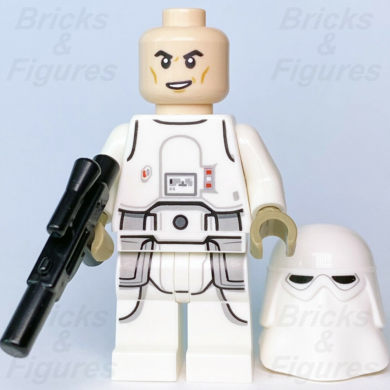 Star Wars LEGO Snowtrooper Lopsided Grin Imperial Hoth Minifigure 75320 75313 - Bricks & Figures